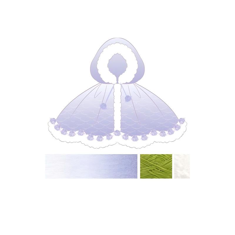 Ombre Floral Cape Crochet Kit