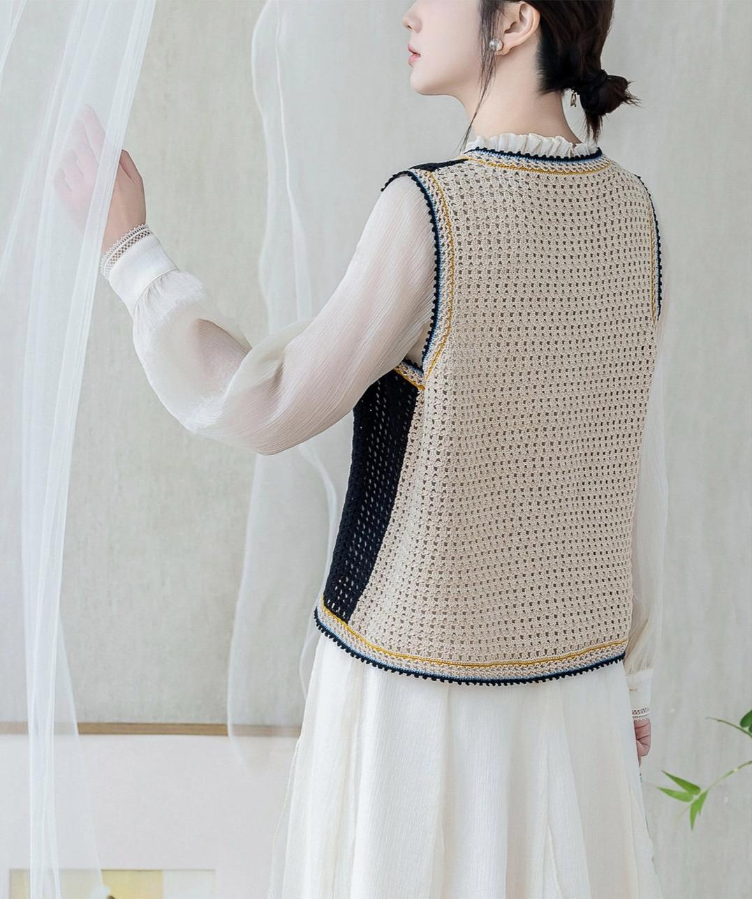 Häkelgarn-Set für Staubschutzweste | Serie „Chinesische Ästhetik“ | Susans Familie