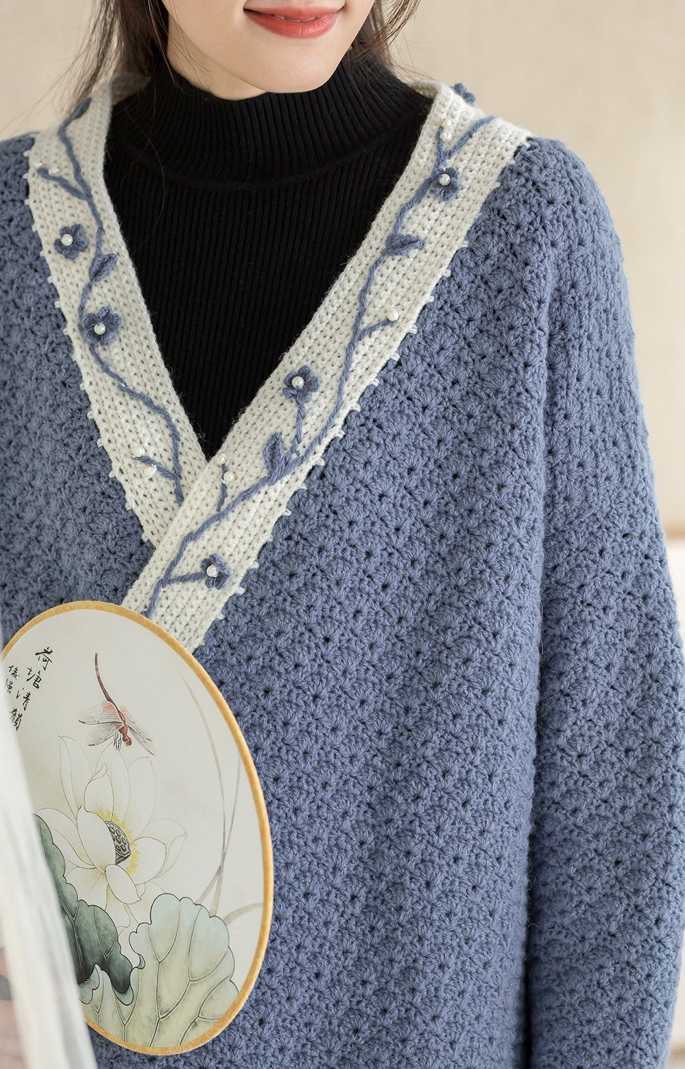 Peach Blossom Branch Crochet Pattern