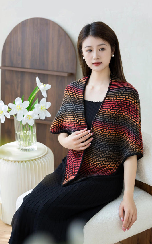 Sunglow Shawl Knit Digital Pattern