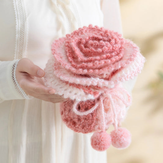 Heartfelt Floral Scarf Crochet Digital Pattern