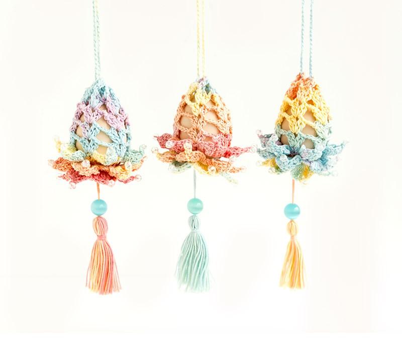 Summer Egg Pouch Crochet Yarn Kit