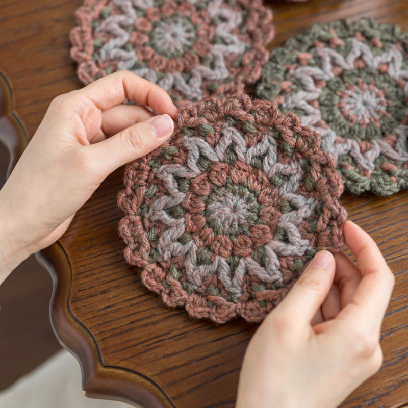 Happy Tea Time Coaster Crochet Pattern
