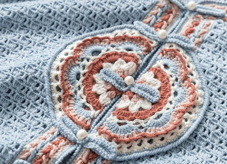 Tang-style Coat Crochet Yarn Kit | Chinese Aesthetics Series