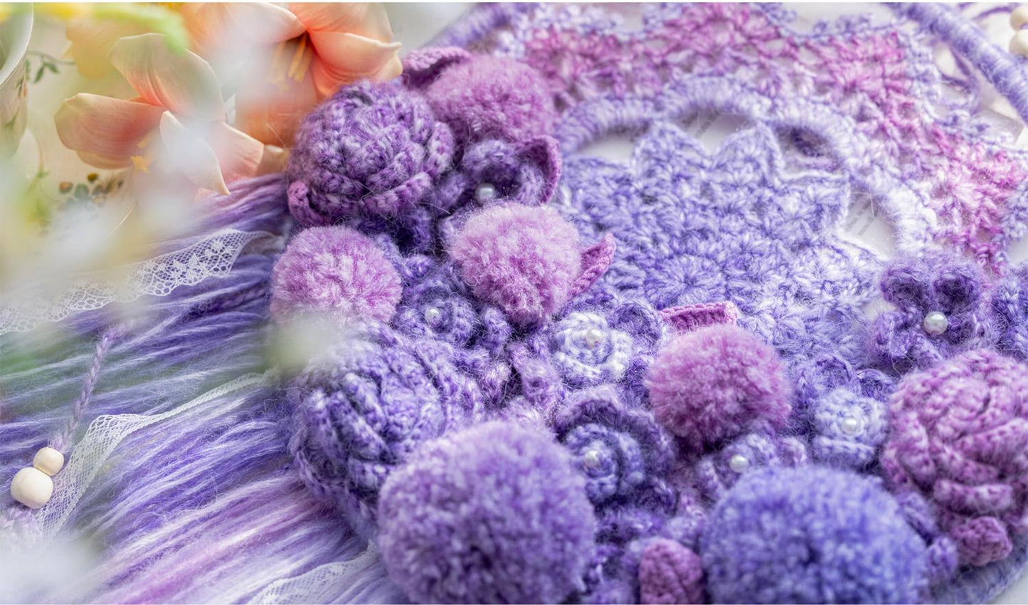 Floral Feather Dreamcatcher Crochet Pattern