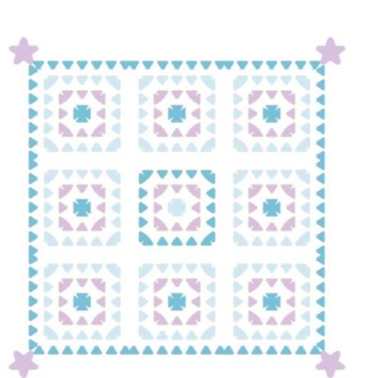 Puffy Square Throw Crochet Kit