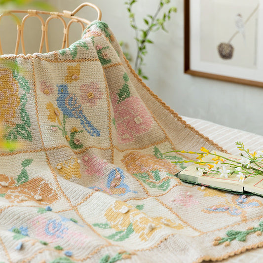 Ancient Intarsia Blanket Crochet Pattern