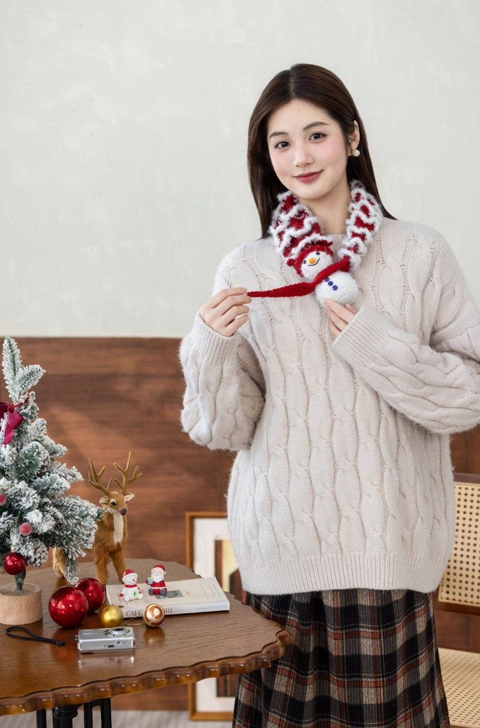 Christmas Tree Scarf Crochet Kit