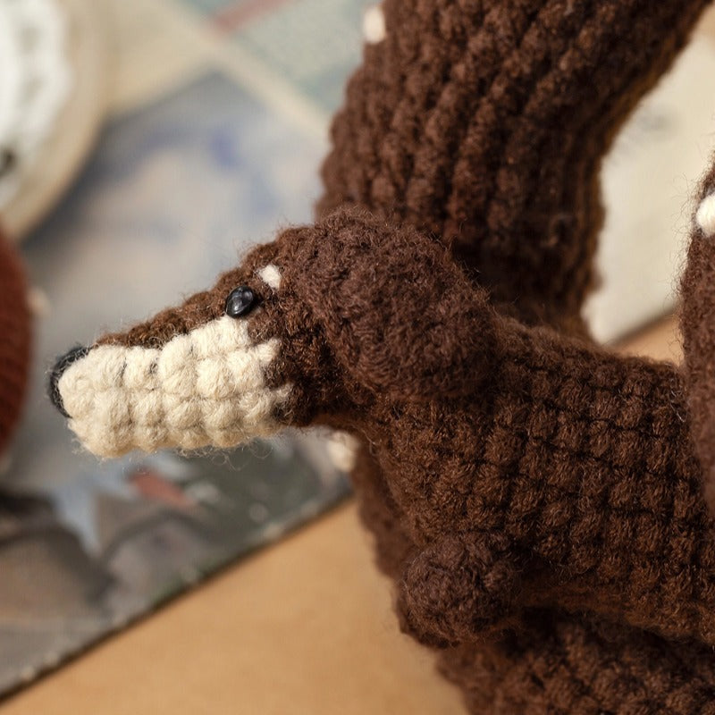 Brezel-Dackel-Häkelgarn-Set | Susans Familie