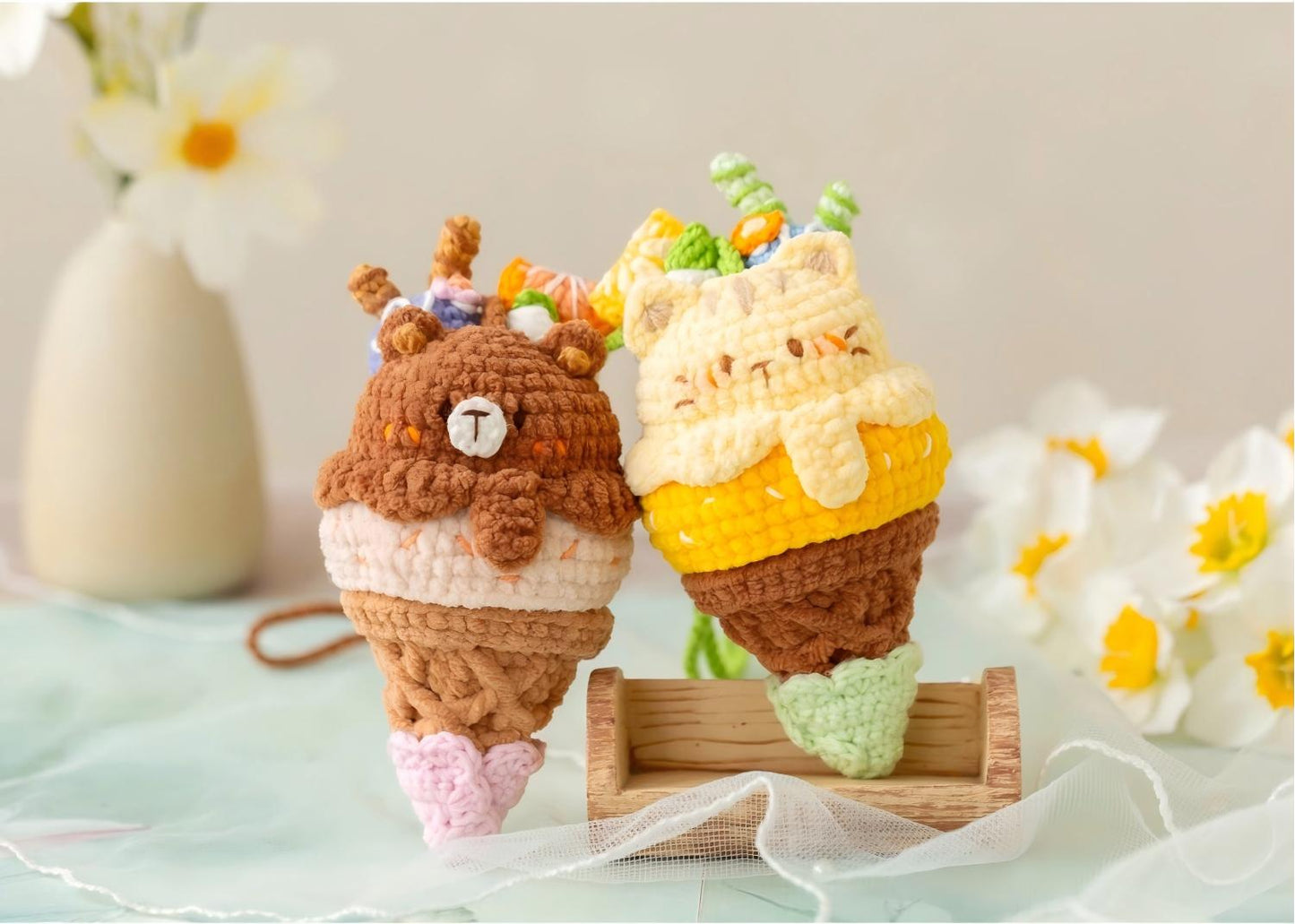 Ice-cream Cone Egg Pouch Crochet Pattern
