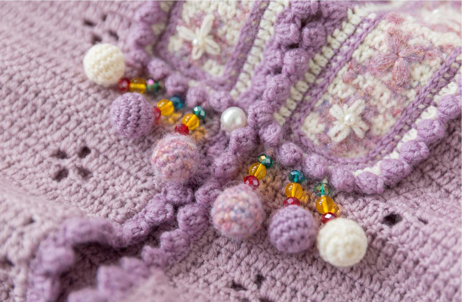 Morning Clouds Cardigan Crochet Yarn Kit | Chinese Aesthetics