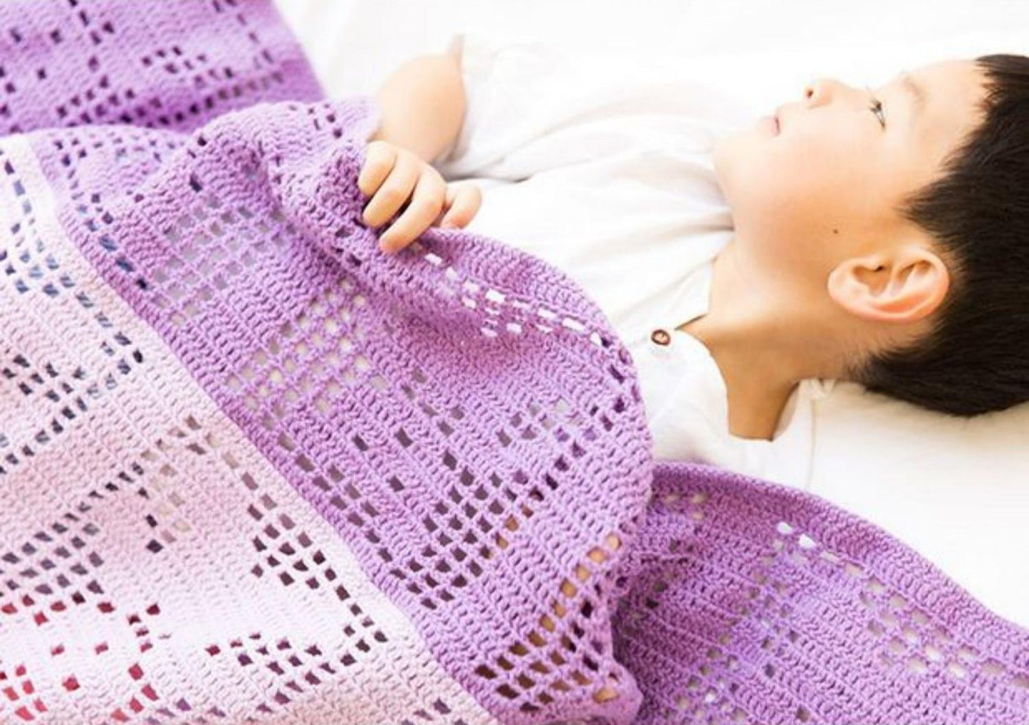 Heart Baby Blanket Crochet Kit
