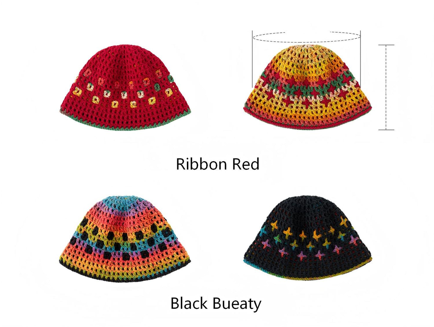 Star Check Bucket Hat Crochet Kit