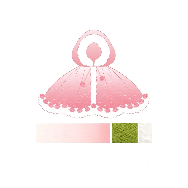 Ombre Floral Cape Crochet Kit