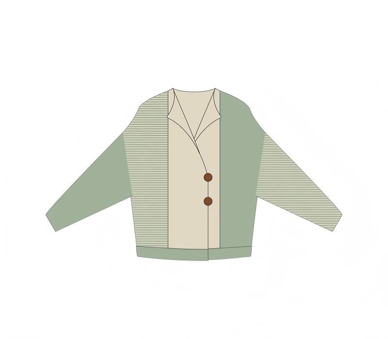 Ribbed Cardigan Knit Kit