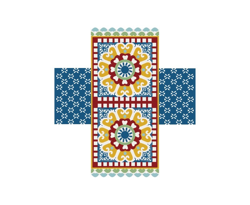 Brocade Bloom Tissue Box Cover Crochet Kit