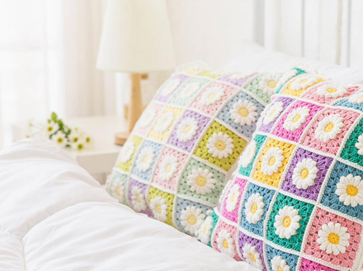 Daisy Pop Throw Crochet Pattern