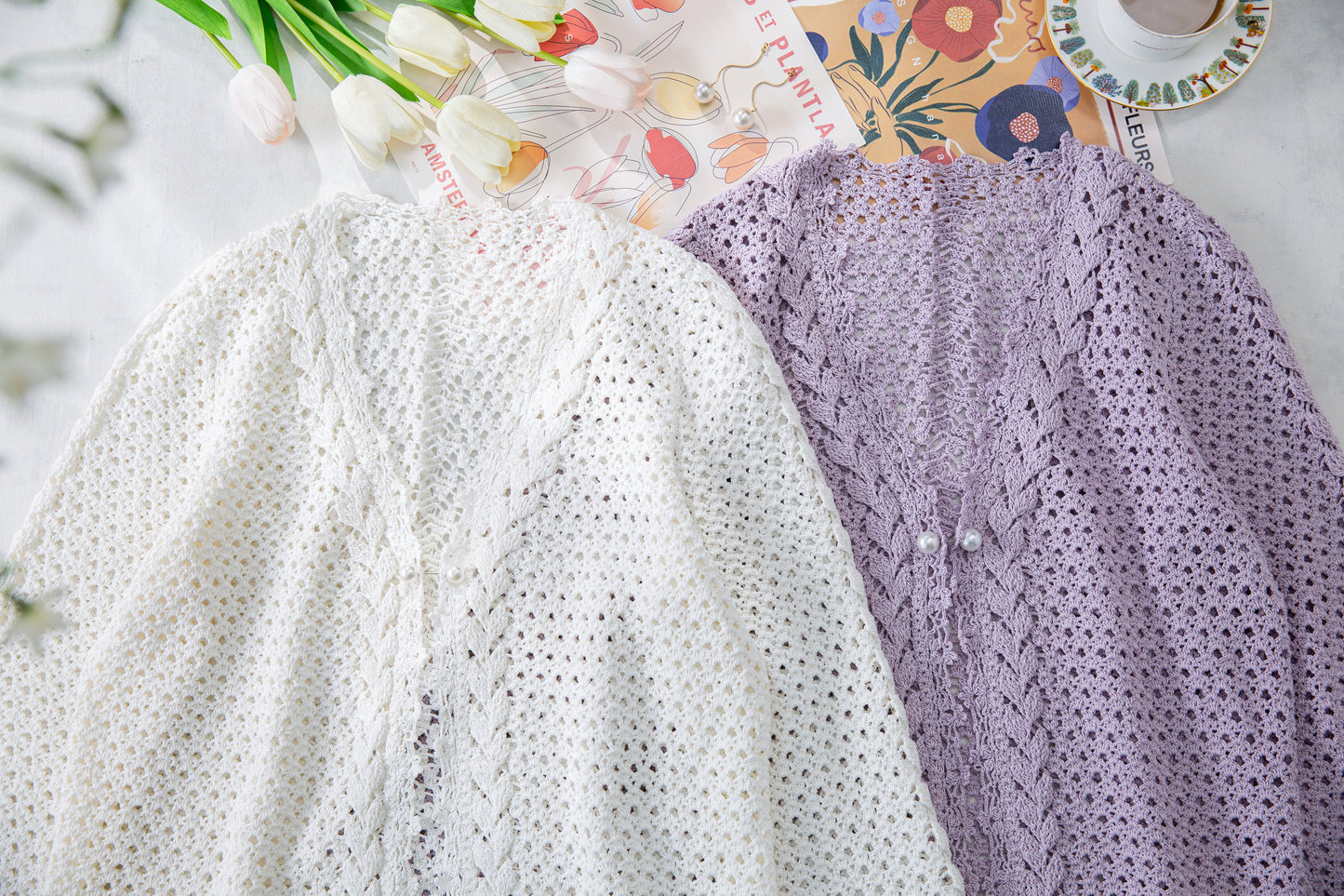 Duel Leaves Crochet Pattern