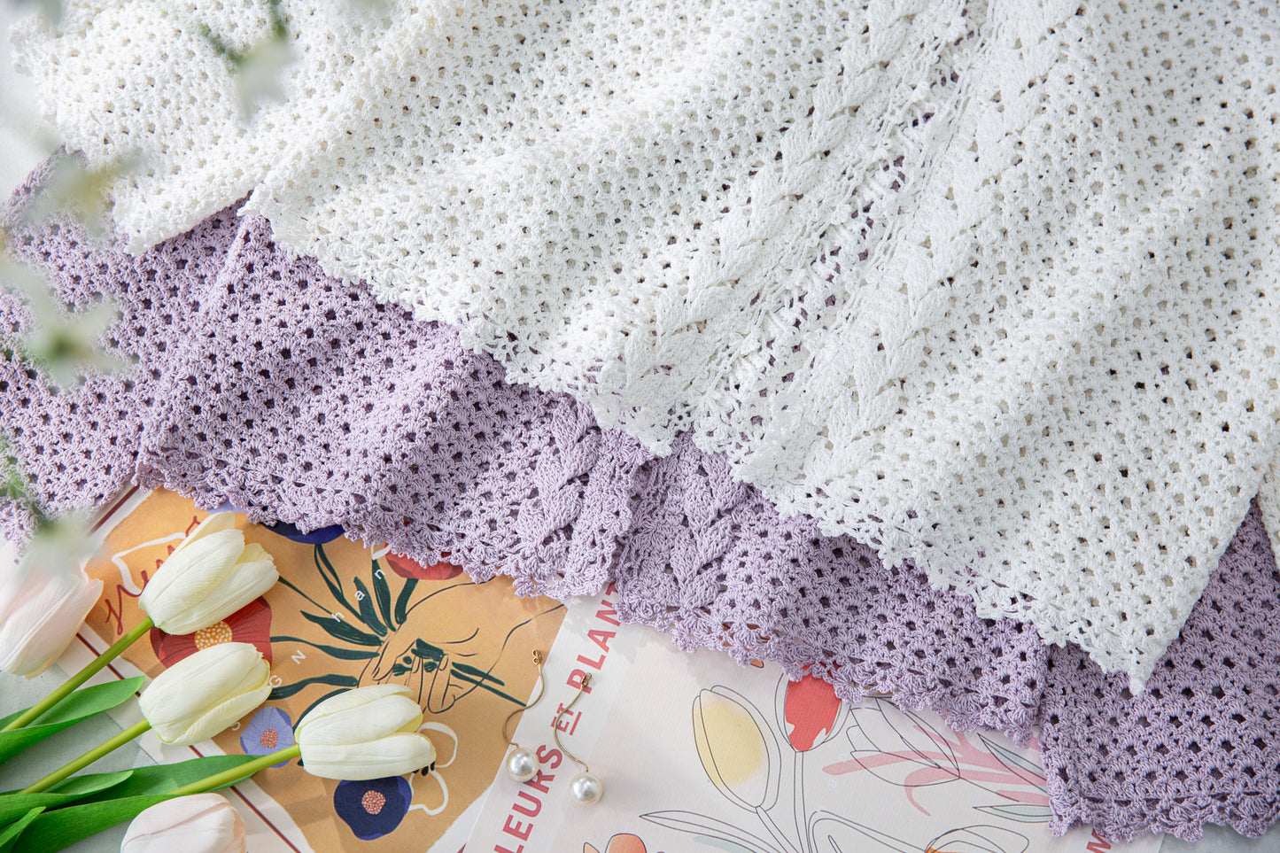 Duel Leaves Crochet Pattern