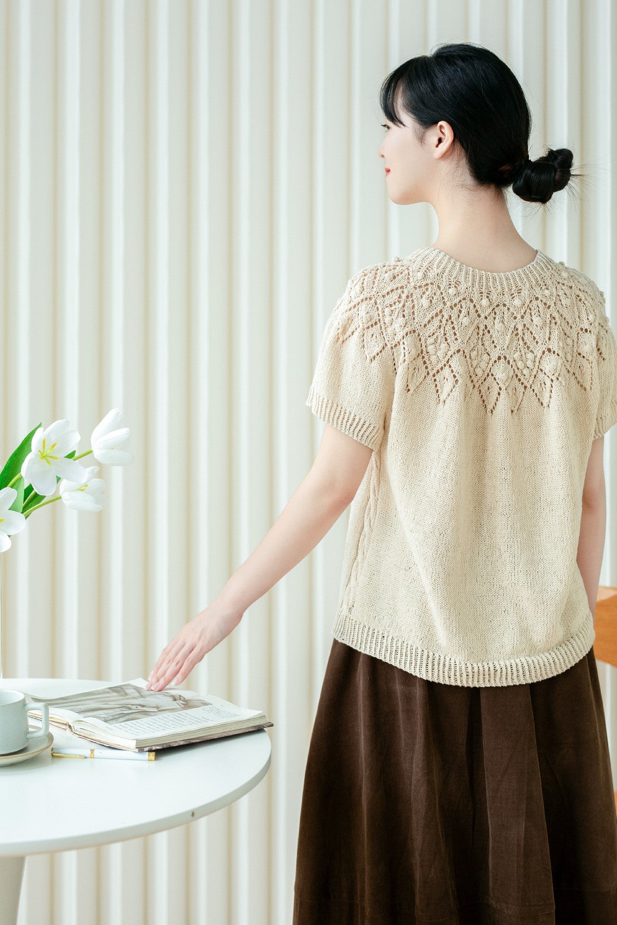 Pinecone Yoke Top Knit Kit