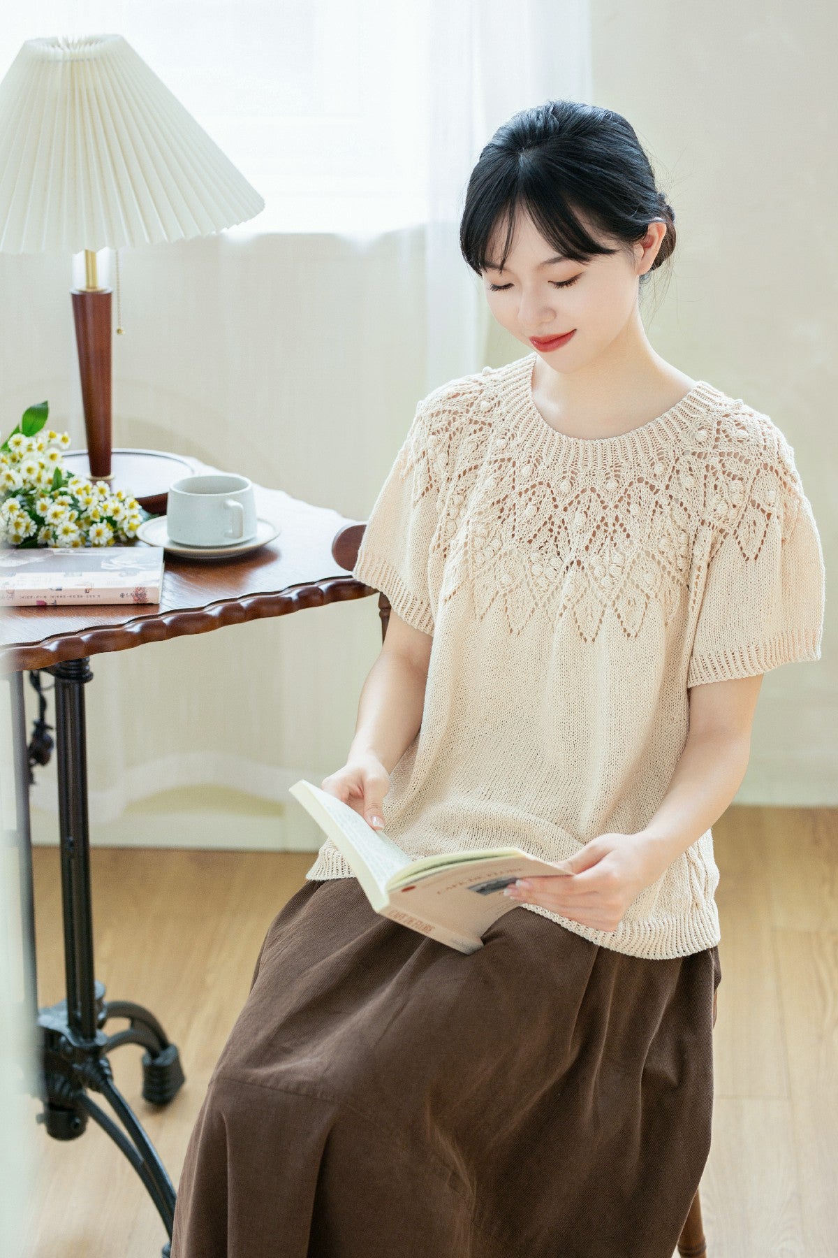 Pinecone Yoke Top Knit Kit