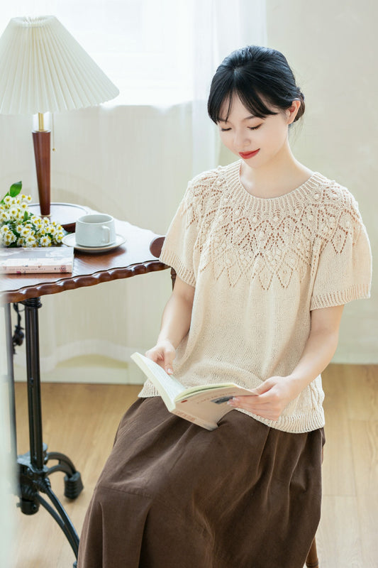 Pinecone Yoke Top Knit Pattern