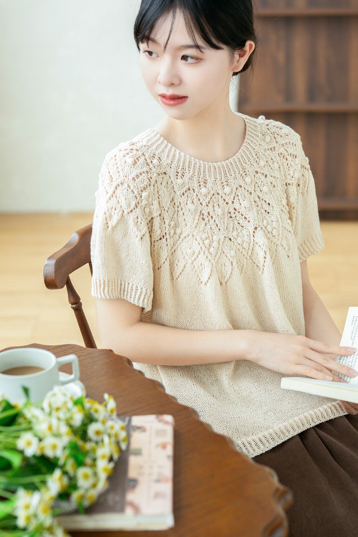 Pinecone Yoke Top Knit Kit