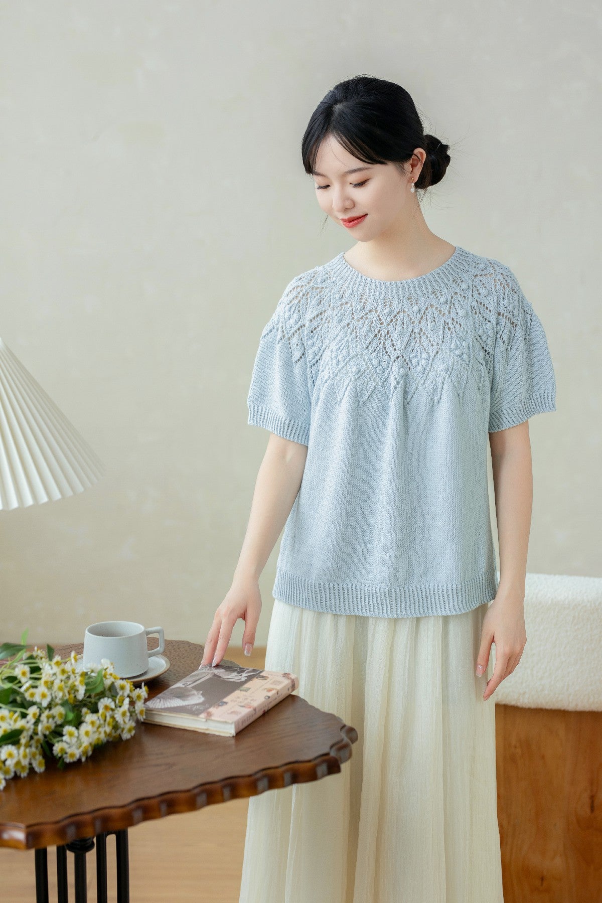 Pinecone Yoke Top Knit Kit