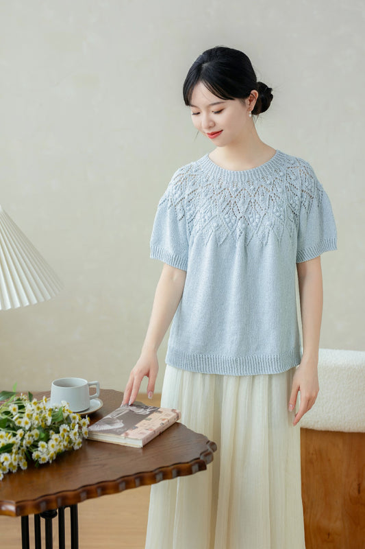 Pinecone Yoke Top Knit Pattern