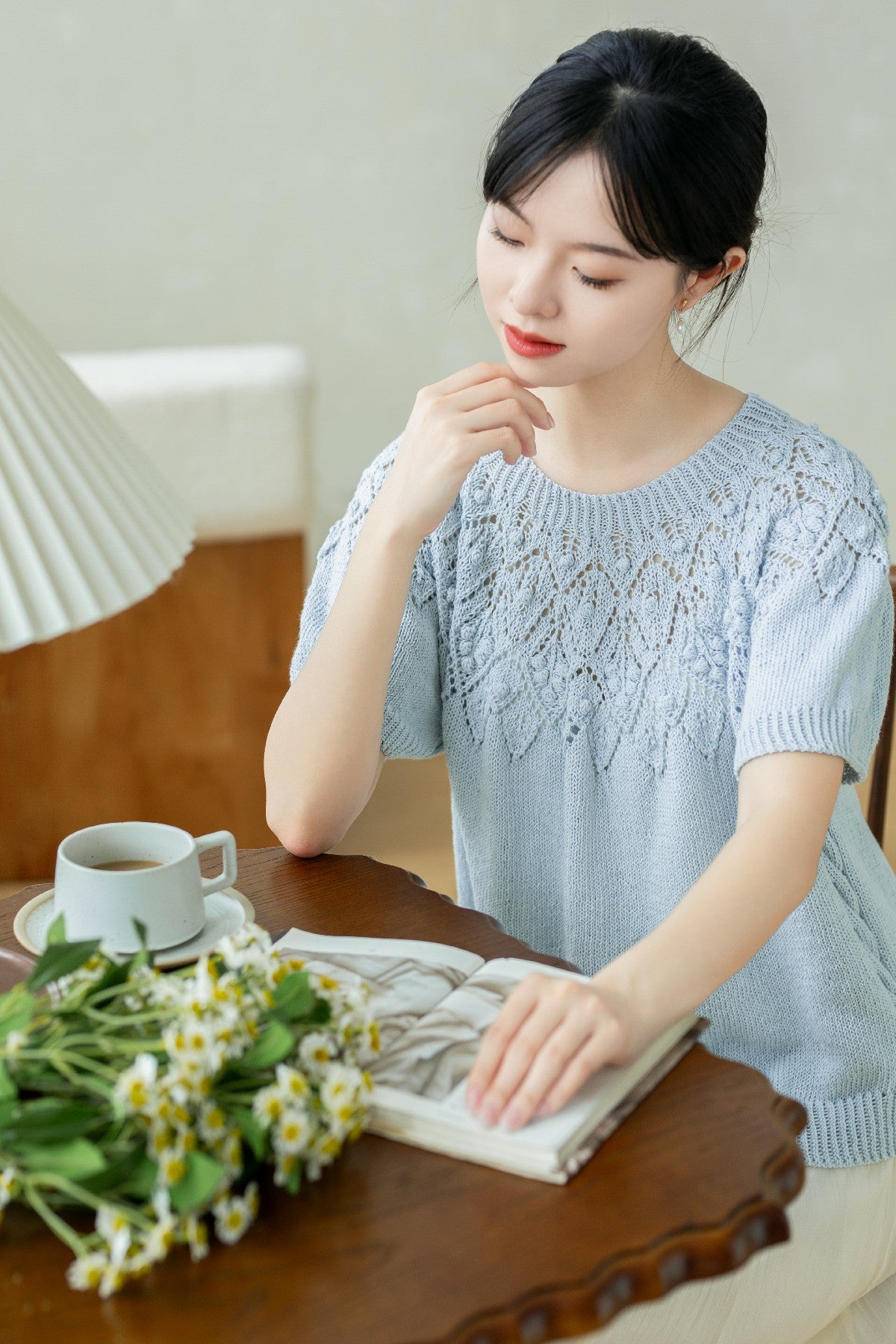 Pinecone Yoke Top Knit Kit