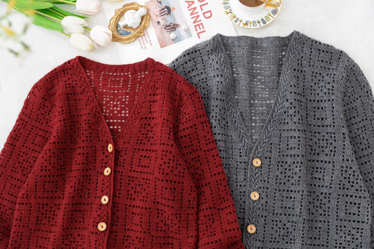 Square Cardigan Crochet Kit