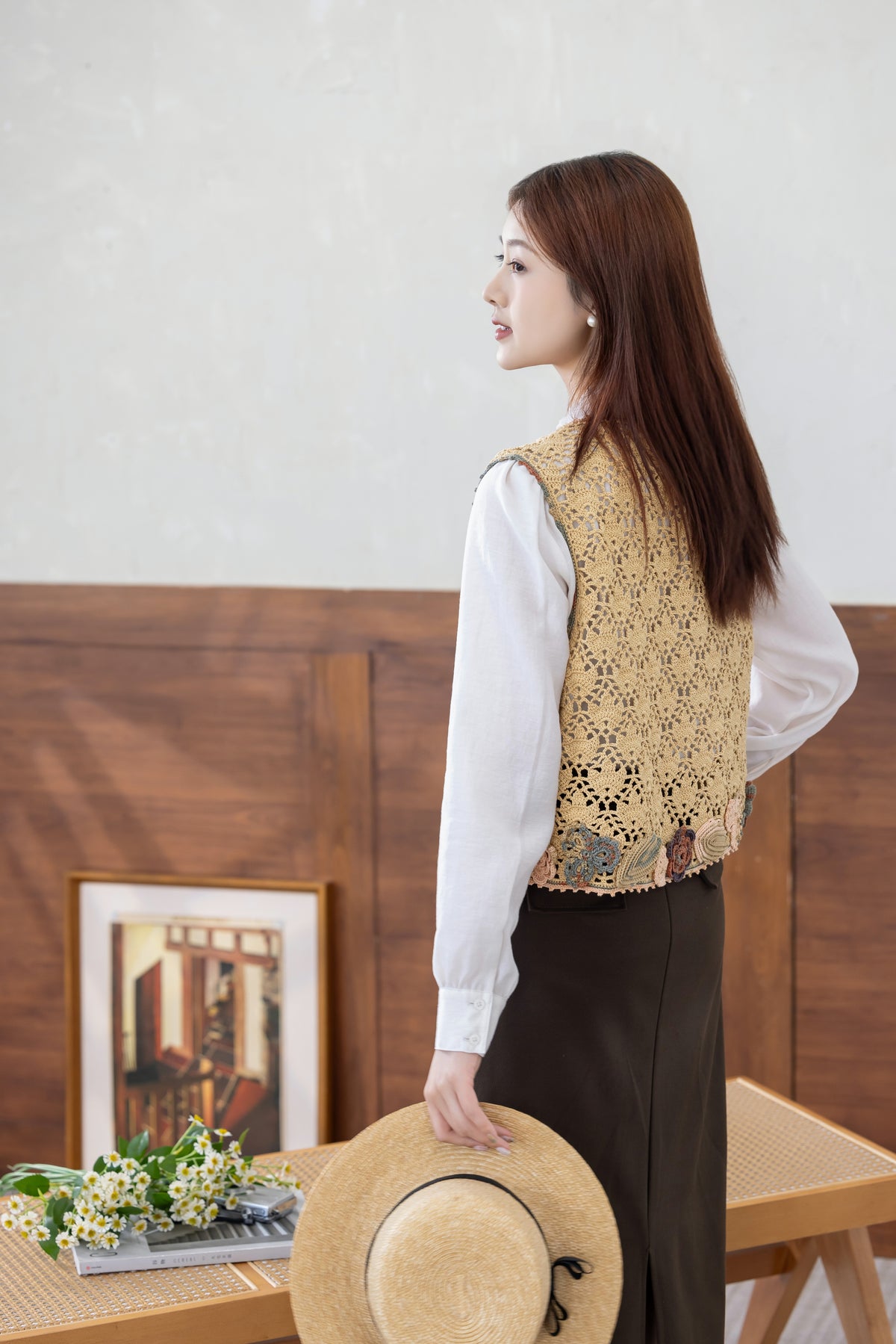 Irish Lace Vest Crochet Kit