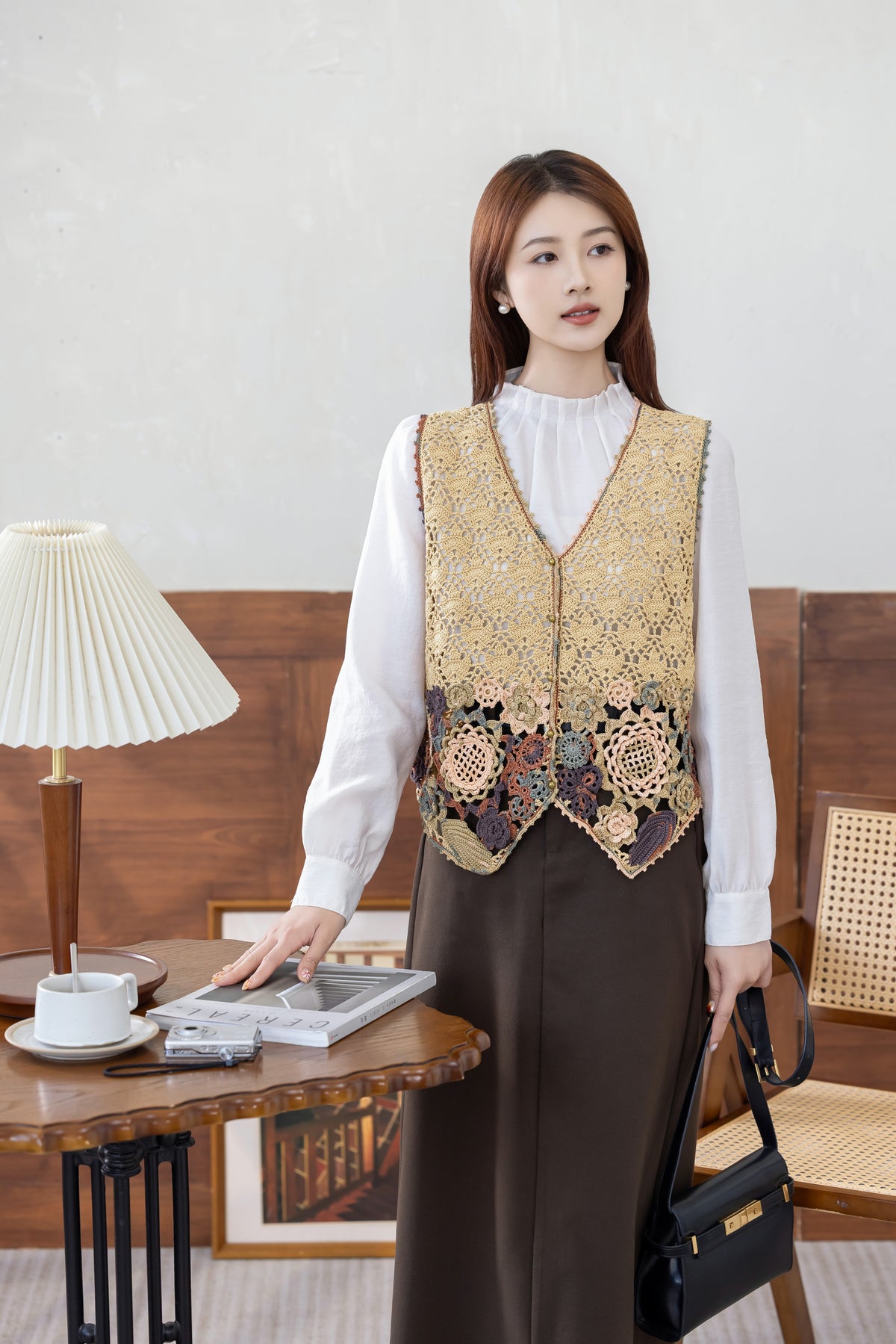 Irish Lace Vest Crochet Kit