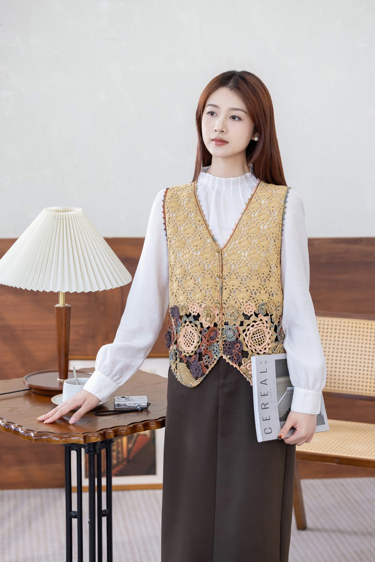 Irish Lace Vest Crochet Kit