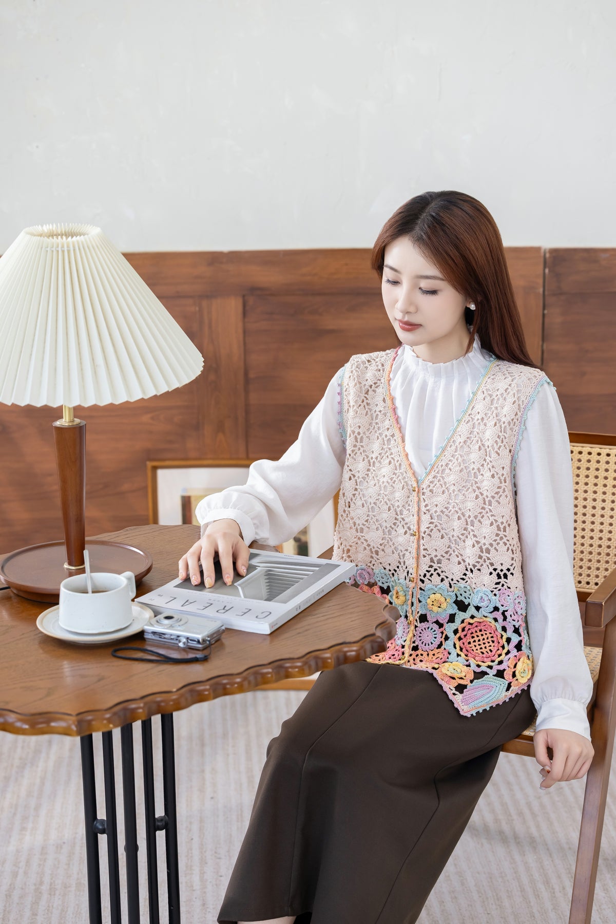 Irish Lace Vest Crochet Kit