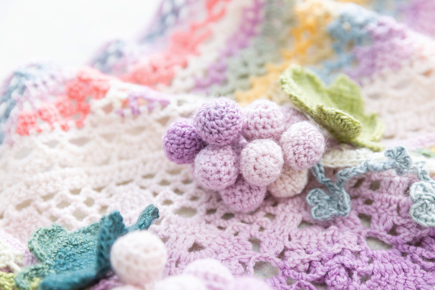 Grapes Shawl Crochet Kit