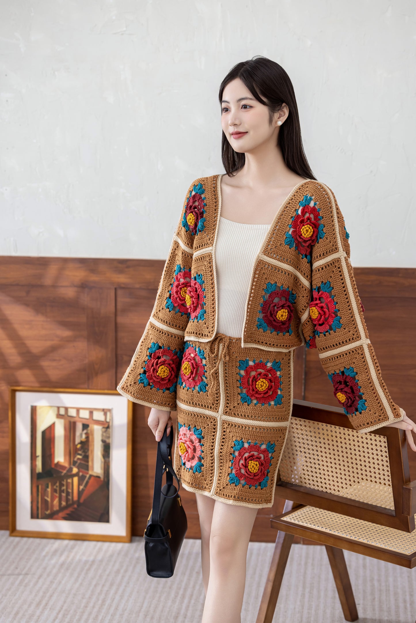 Peony Set Crochet Pattern