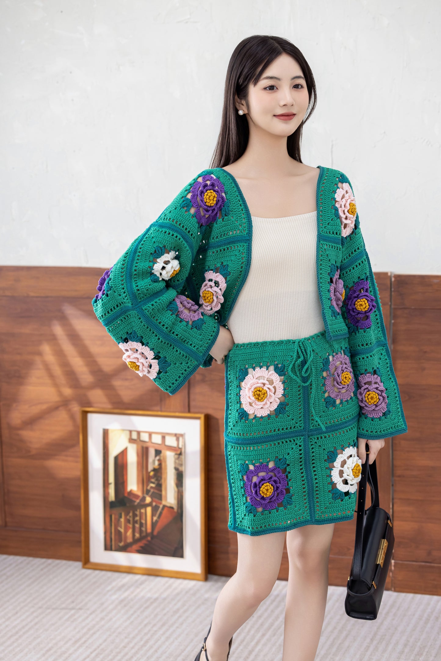 Peony Set Crochet Pattern