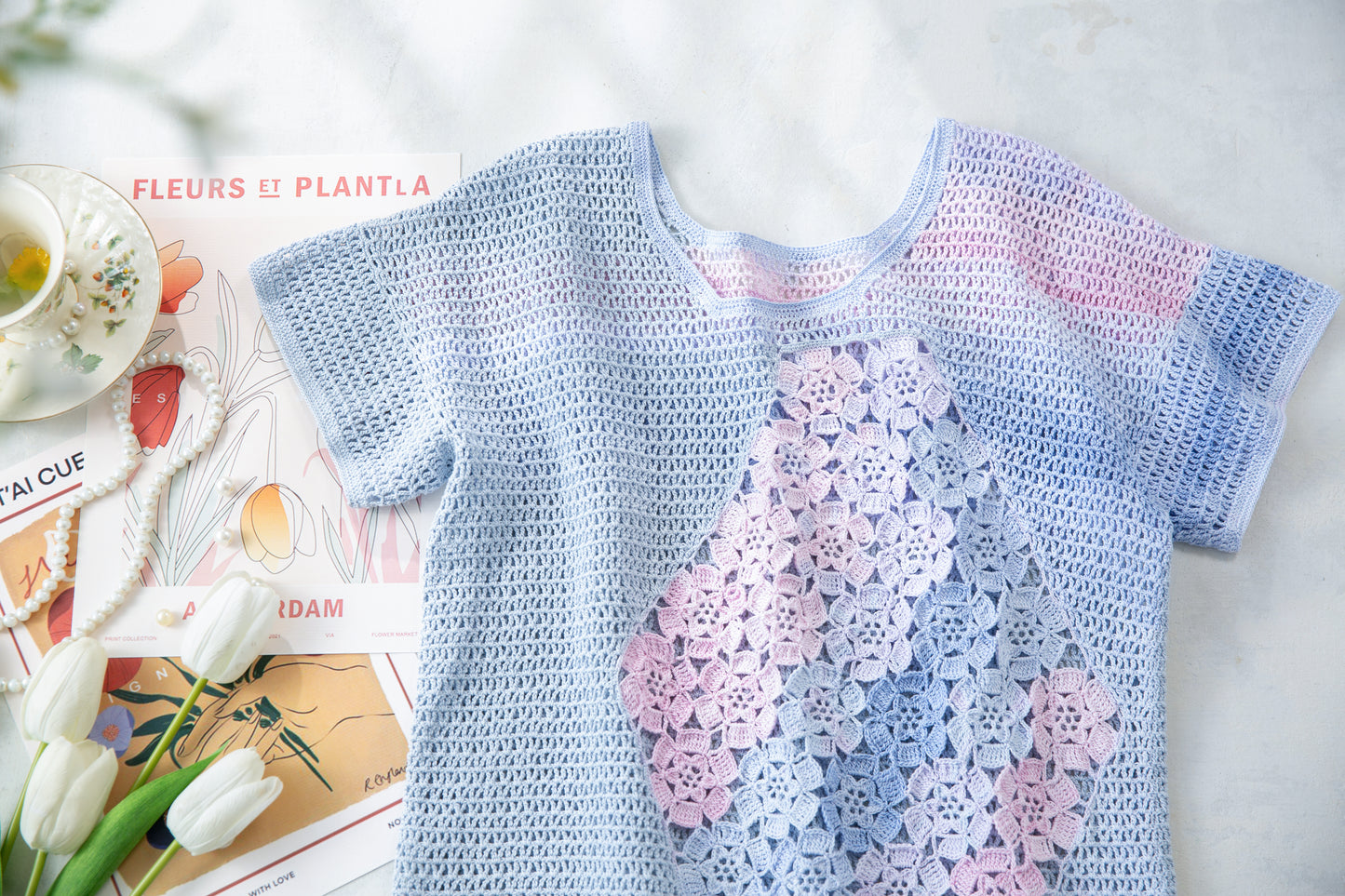 Dreaming Motif Top Crochet Pattern