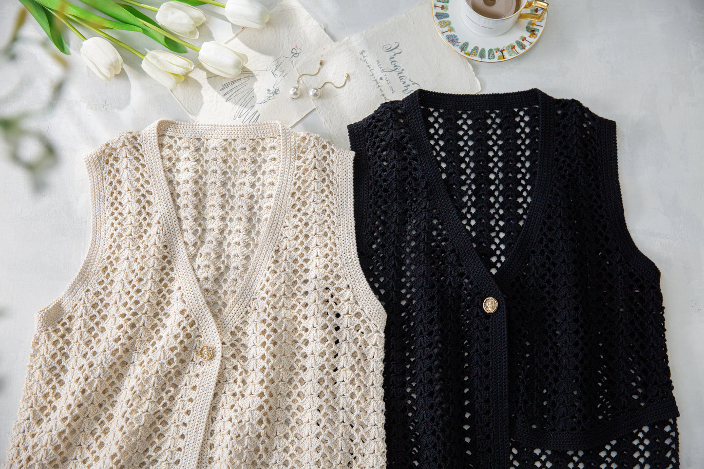 Lumen Vest-Skirt Set Crochet Chart Pattern | Limited Written Instructions | Video Tutorial Available