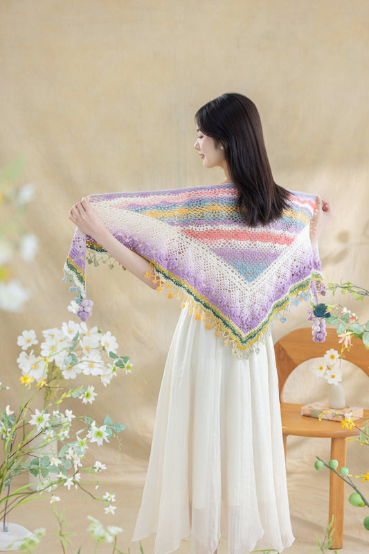 Grapes Shawl Crochet Kit