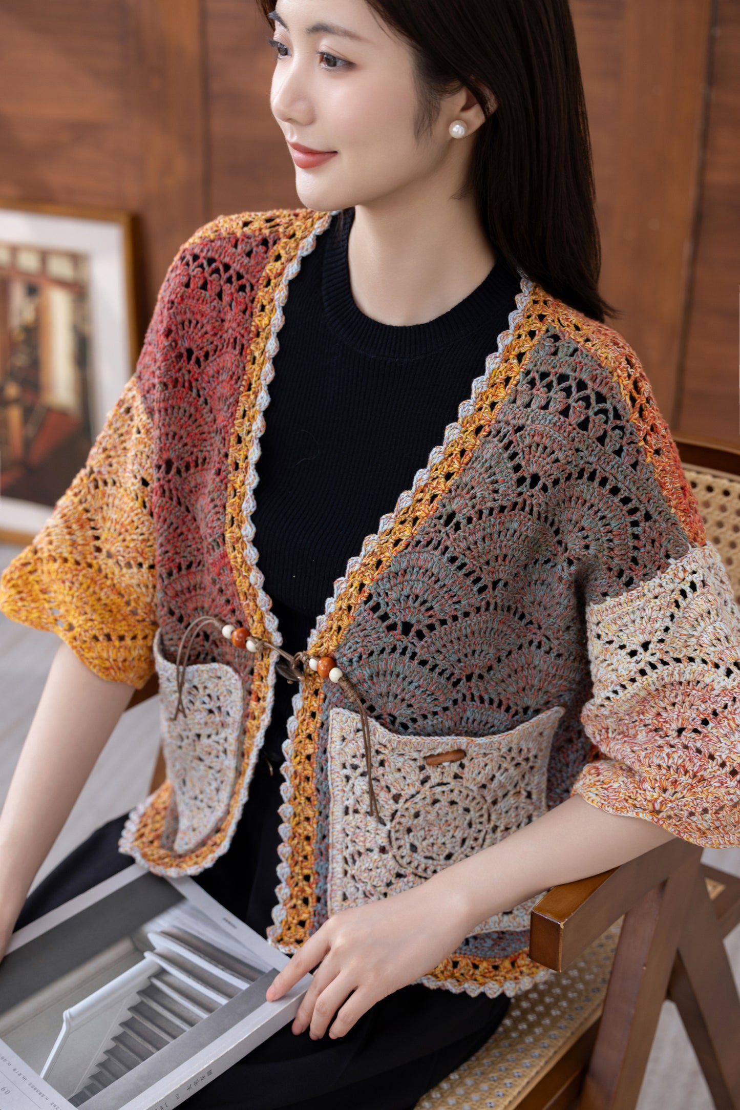Sun-Kissed Cardigan Crochet Pattern
