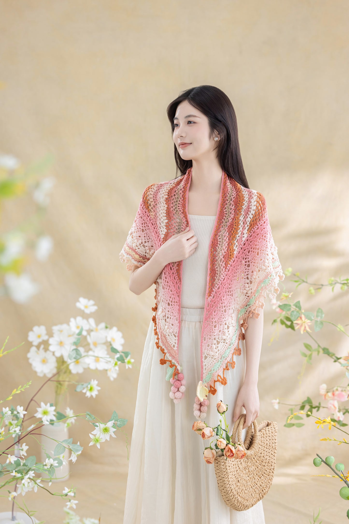 Grapes Shawl Crochet Kit