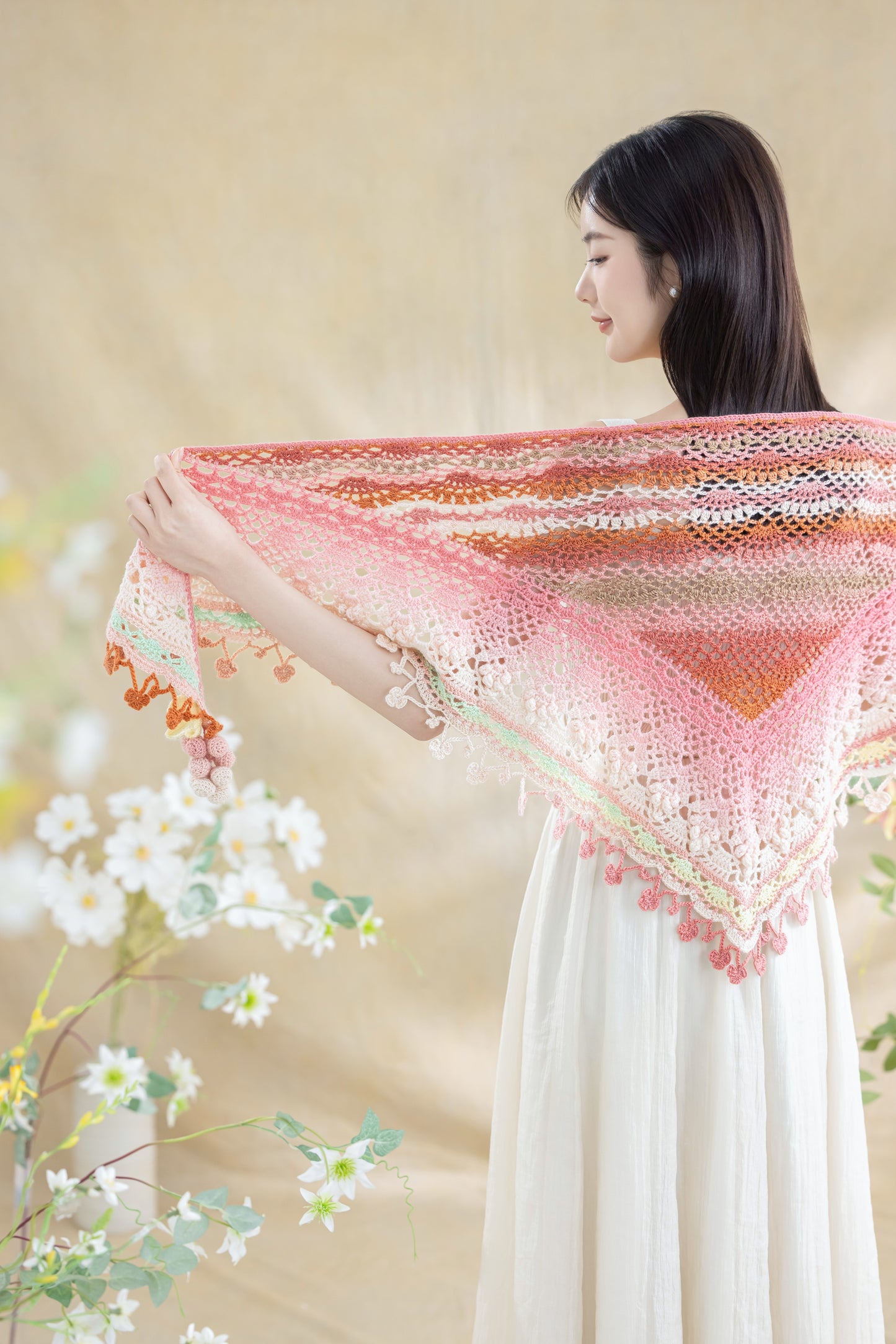 Grapes Shawl Crochet Kit