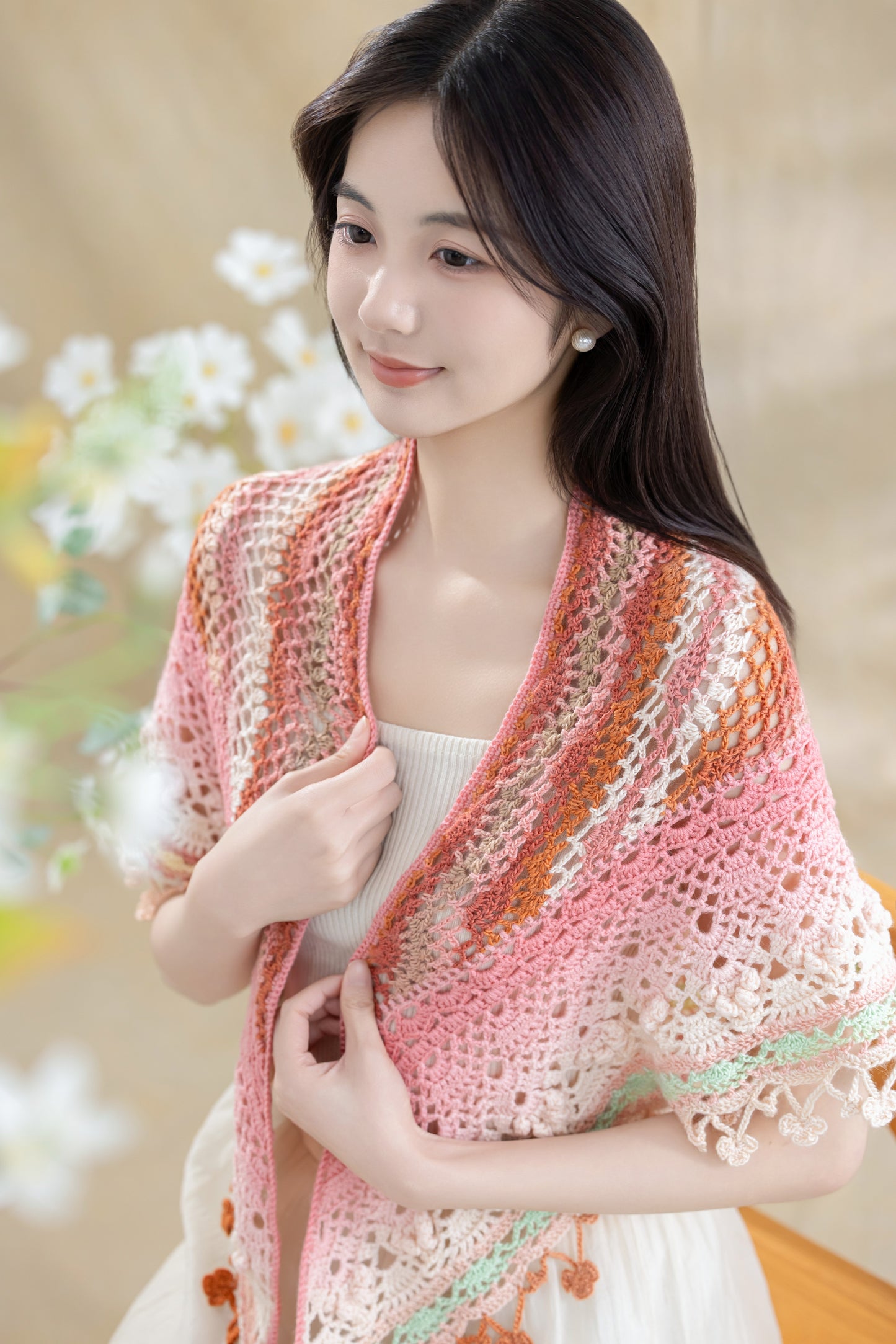 Grapes Shawl Crochet Kit