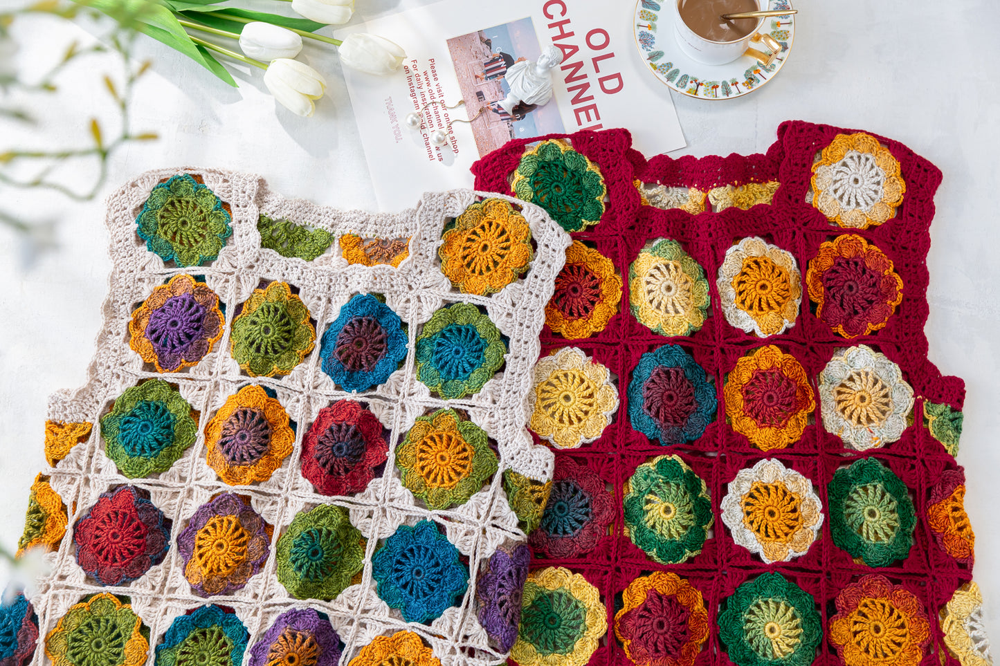 Blossom Embrace | Crochet Chart Pattern | Limited Written Instructions | Video Tutorial Available