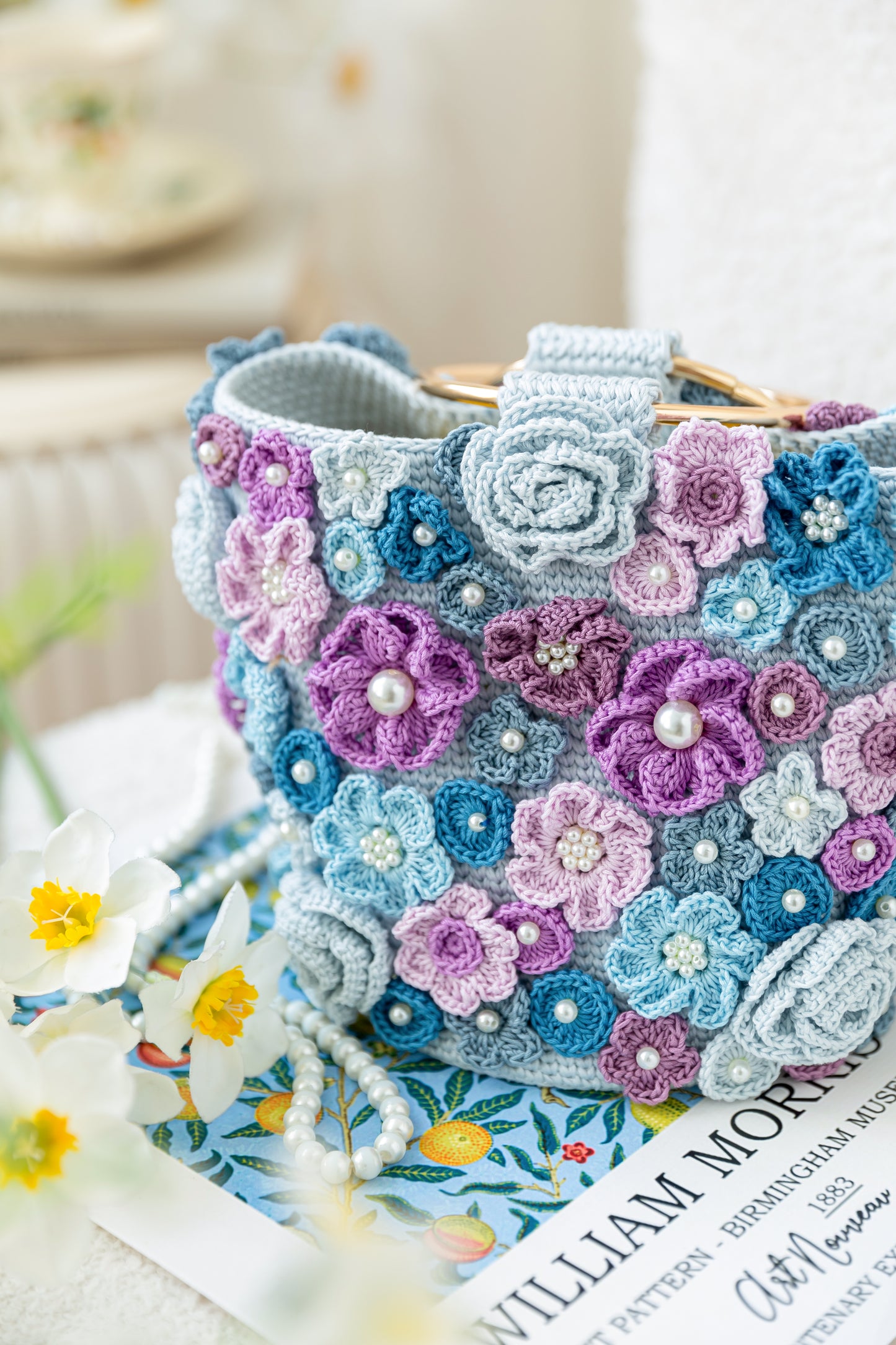 Flower Bucket Bag Crochet Pattern
