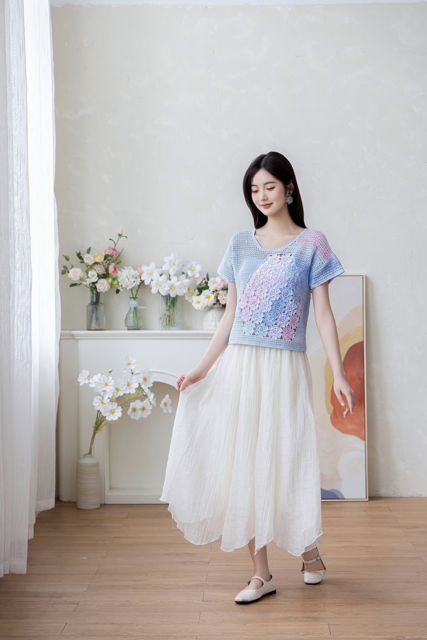 Dreaming Motif Top Crochet Pattern