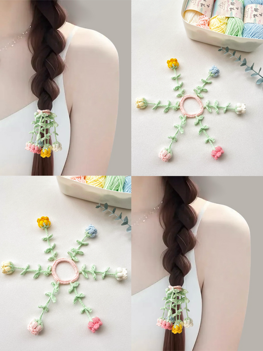 Lily of the Valley Hairtie Crochet Yarn Pack