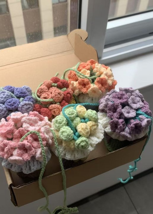 Flower Egg Pouch Crochet Pattern
